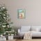Stupell Industries Whimsical Fireplace Merry Christmas Framed Floater Canvas Wall Art